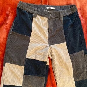 PacSun corduroy patchwork cargo pants